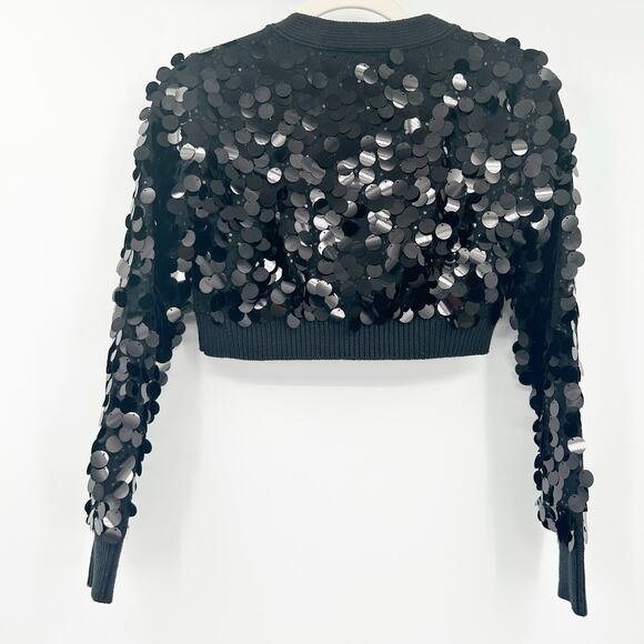 NWT Urban Outfitters UO Womens Disco Party Iris Sequin Crop Cardigan Sweater XS - Picture 9 of 9